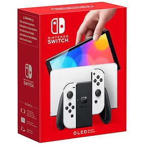 Nintendo Switch Azul Neón/Rojo Neón - Modelo OLED - Blanco
