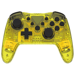 Gamepad Powergaming NS015 Cristal Luzes RGB - Amarelo
