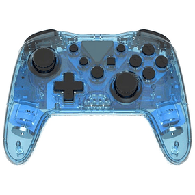 Gamepad Powergaming NS015 Cristal Luces RGB - Azul