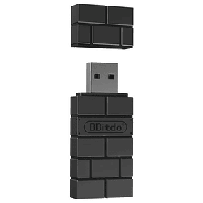 Adaptador inalámbrico para juegos 8Bitdo 2 Negro - Nintendo Switch / Android TV / Windows / MacOS / Raspberry Pi 3B+ / 3B / 2B