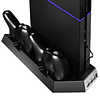 Suporte Pro Playstation (PS4) 3 USB/Estação de carregamento Comandos/Ventoinha