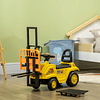 Toy Lift Forklift Walker Car con horquilla móvil y asiento con almacenamiento 86x27.5x47.5cm Amarillo