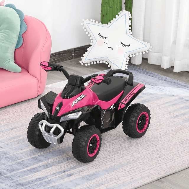 Children's ATV for Children over 18 Months with Lights and Music Function Innovative Design Supports up to 20kg 67.5x38x44cm