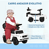 Carro de Passeio Carro Andador para Crianças acima de 12 Meses Mercedes G350 com Buzina Capô Removível Encosto e Suporte de Proteção 85,5x40,5x95cm 