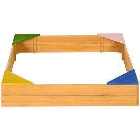 Wooden Sandbox for Children 109x109x19,8 cm Wood