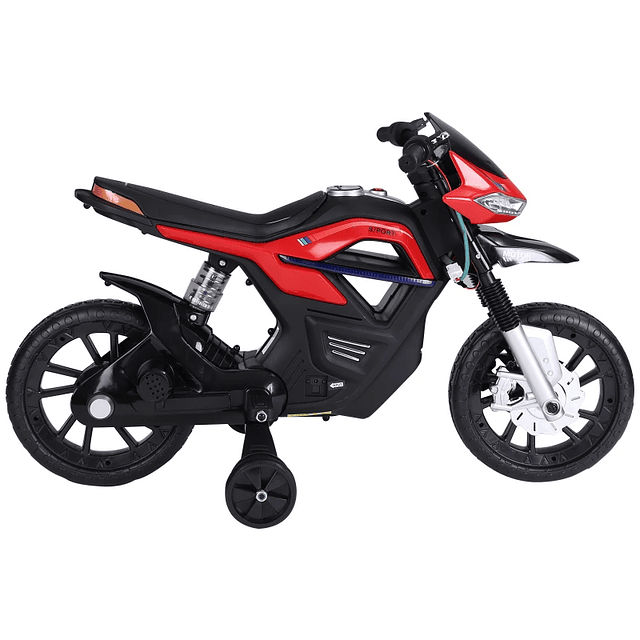 Moto Eléctrica Infantil para niños a partir de 3 años Batería 6V con Luces y Música 105x52,3x62,3cm