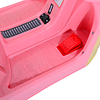 Patinete eléctrico infantil para niños mayores de 3 años con batería 6V equipaje 108x51x75cm Rosa