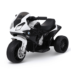 BMW Children's Electric Motorbike for children over 18 months 6V with Lights and Music 66x37x44 cm - White