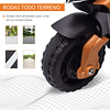 Moto Eléctrica para Niños a Partir de 18 Meses 6V con Faros Bocina 2 Ruedas Balance Máx. Moto de juguete 3km/h 88,5x42,5x49cm
