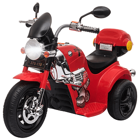 Moto eléctrica infantil para niños mayores de 3 años con 3 ruedas Horn Music Headlights 87x46x54