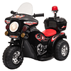 Moto eléctrica para niños de 18 a 36 meses Moto infantil de 3 ruedas y batería 6V con bocina musical Faro cofre 80x35x52cm