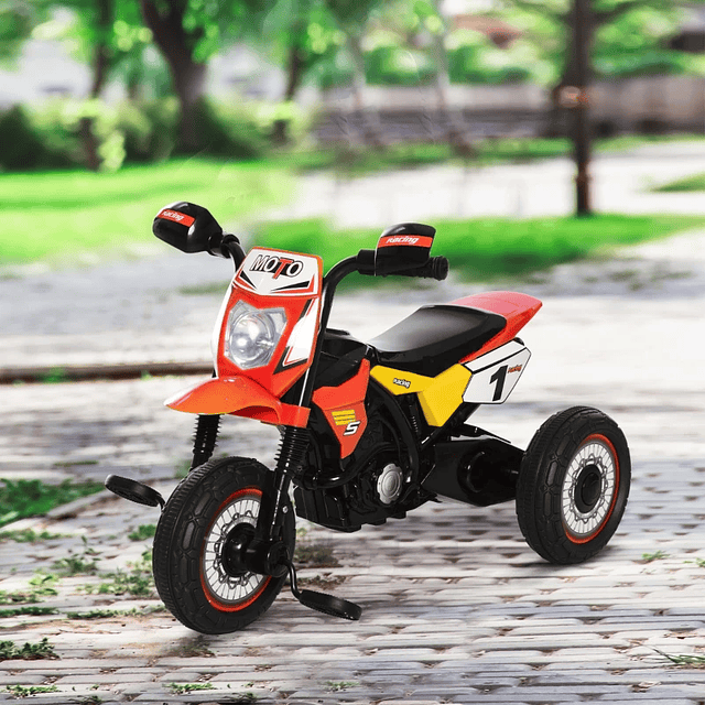 Moto infantil para mayores de 18 meses con 3 ruedas Música y faro 71x40x51 cm