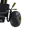 Coche de pedales deportivo con embrague ajustable y asiento de freno para niños mayores de 3 años Carga 35 kg 99x65x56cm Marco de acero negro y verde