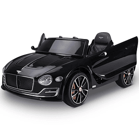 Coche infantil eléctrico licencia Bentley GT para niños mayores de 3 años con mando 2 velocidades con faros música 108x60x43 cm - Negro