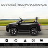 Carro Elétrico Infantil para Crianças de 3-5 Anos Licença Audi RS Q8 com Bateria 6V Controle a Distância Música MP3 Buzina e Luzes Velocidade Máx. 3km/h 101x62x51cm