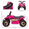 ATV eléctrico para niños de 18 a 36 meses ATV de batería de 6 V con avance y retroceso 72x40x45,5 cm