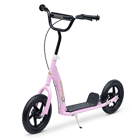 Scooter for Children above 5 years Scooter with 2 Large 12-inch Wheels with Brake and Height-Adjustable Handlebar Load Max. 100kg 120x52x80-88cm