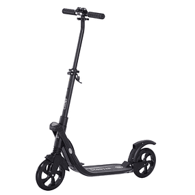Foldable Scooter for Adults and Children over 14 years old with Adjustable Height Handlebar Load 100 kg 93.5x38x95-105 cm - Black