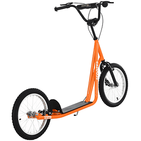 height adjustable scooter for children over 5 years old with brake tires - Orange