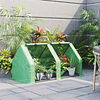 Estufa de Jardim Terraço 180x90x90 cm Tipo Casa Tubo de Aço com 2 Janelas Estufa Pequena para Cultivo de Plantas Verde