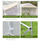 Tunnel Type Greenhouse 595x300x200cm Large Garden Greenhouse with 12 Windows and Rolling Door with Zipper for Growing Plants White - thumbnail 6