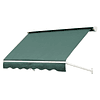 Toldo Manual Retractil Aluminio 180x70 cm Toldo Fachada Exterior con Angulo Regulable e Impermeable Verde