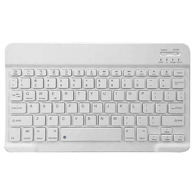 Universal Keyboard 10 Inch White - Bluetooth Keyboard for Tablets - White