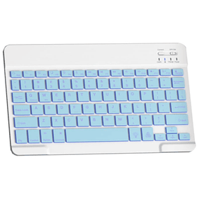 Universal Keyboard 10 Inch Backlit - Bluetooth Keyboard for Tablets - Blue