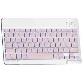Universal Keyboard 10 Inch Backlit - Bluetooth Keyboard for Tablets - pink