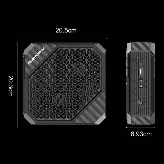 Minisforum Neptune HX99G Ryzen 9 6900HX/32 GB/1TB/Radeon RX 6600M 8GB - Mini PC