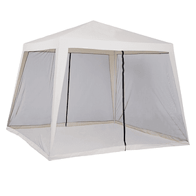 3x3m Garden Tent 4 Sides Mosquito Net Zipper Tent UV Protection Patio