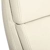 Silla de oficina reclinable tapizada en PU de altura regulable con reposapiés retráctil 60,5x67x111-121cm Blanco