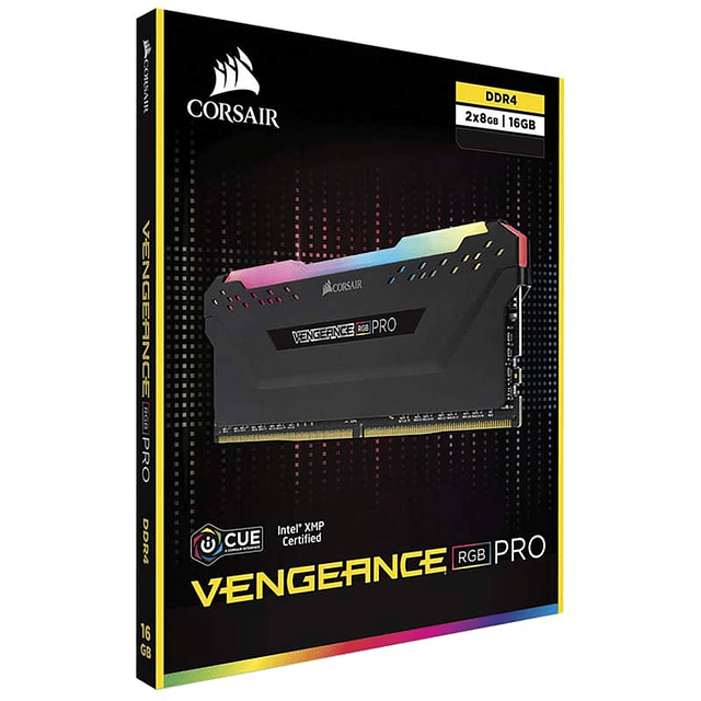 Corsair Vengeance RGB Pro 16GB (2x8) DDR4 3000MHZ Black