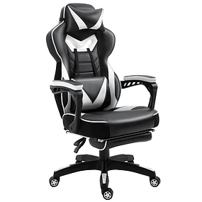 Ergonomic gaming office chair Height-adjustable Recliner Backrest with footrest 65x70x118.5-128.5 cm