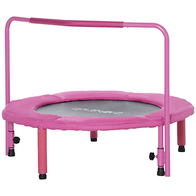 Children's Trampoline 3 in 1 for Children 1-6 Years with Removable Handrail Indoor Mini Trampoline Ø96x74cm