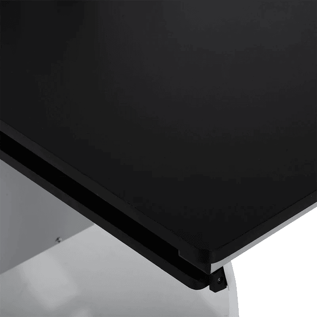 Mesa de ordenador con cajonera y soporte para CPU Escritorio de oficina 100x52x75cm Blanco y negro