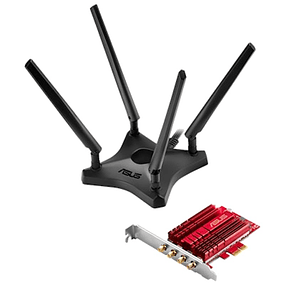 Tarjeta de red WiFi Asus PCE-AC88 PCI-E AC3100