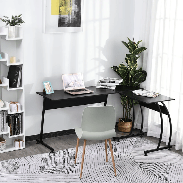 L-shaped desk Minimalist Space Large 112.5x152x74 cm