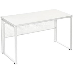 Stable multifunctional desk with adjustable feet 135x60x75 cm - White