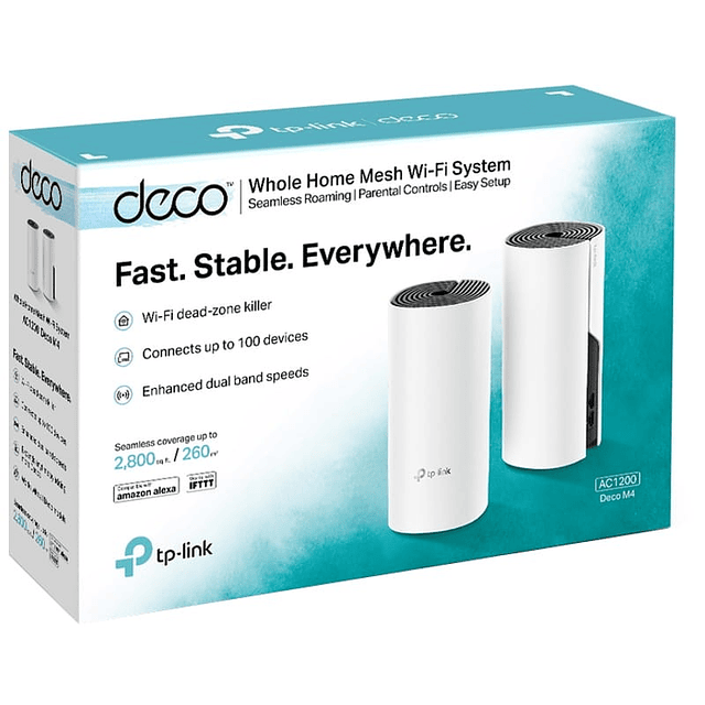 TP-LINK Deco M4 Router WiFi Mesh AC1200 DualBand (2 Pack)