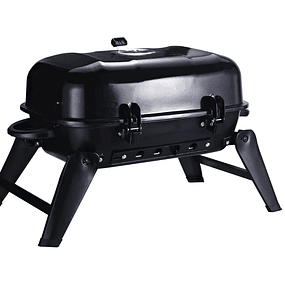 Portable Charcoal Barbecue Compact Table Charcoal Barbecue for Outdoor Garden Camping 59x43x39 cm Black