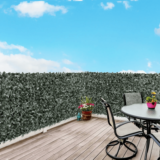 Rollo de 3,1,5 m, cercado Artificial para balcón, cercado de privacidad, pared de jardín al aire libre, planta decorativa verde PE