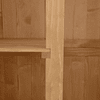 Galpão de madeira ao ar livre Armário de Ferramentas de jardim Portas dupla telhado de asfalto Compartimentosde tamanhos diferentes 127,5x50x164cm
