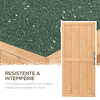 Cobertizo de madera para exteriores, armario para herramientas de jardinería, techo de 2 puertas, resistente al agua, madera maciza, 74x43x88cm