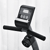 Bicicleta estática reclinada con pantalla LCD y volante de 3 kg Asiento regulable con resistencia magnética de 8 niveles 121,5-136x62,5x98 cm Gris