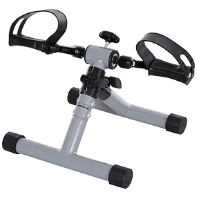 Mini bicicleta ergométrica dobrável com pedal de exercício resistência ajustável para treinamento de pernas e braços 33x34x32 cm Cinza 
