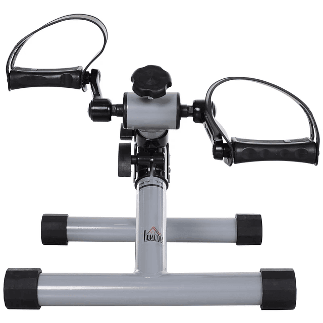 Mini Bicicleta Estática Plegable con Pedal Ejercicio Resistencia Ajustable para Entrenamiento de Piernas y Brazos 33x34x32 cm Gris