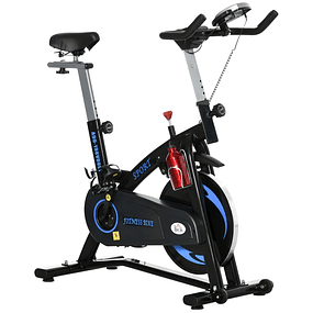Bicicleta Estática Ciclismo Indoor Bicicleta con Pantalla LCD Flywheel 10kg 47x120x104.5-117cm - Azul