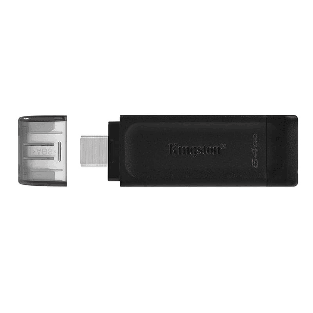 Kingston DataTraveler 70 64GB USB Tipo-C 3.2 Gen 1 Negro