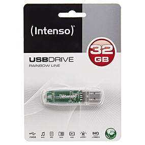 Intense Rainbow Line 32 GB USB 2.0 Transparente